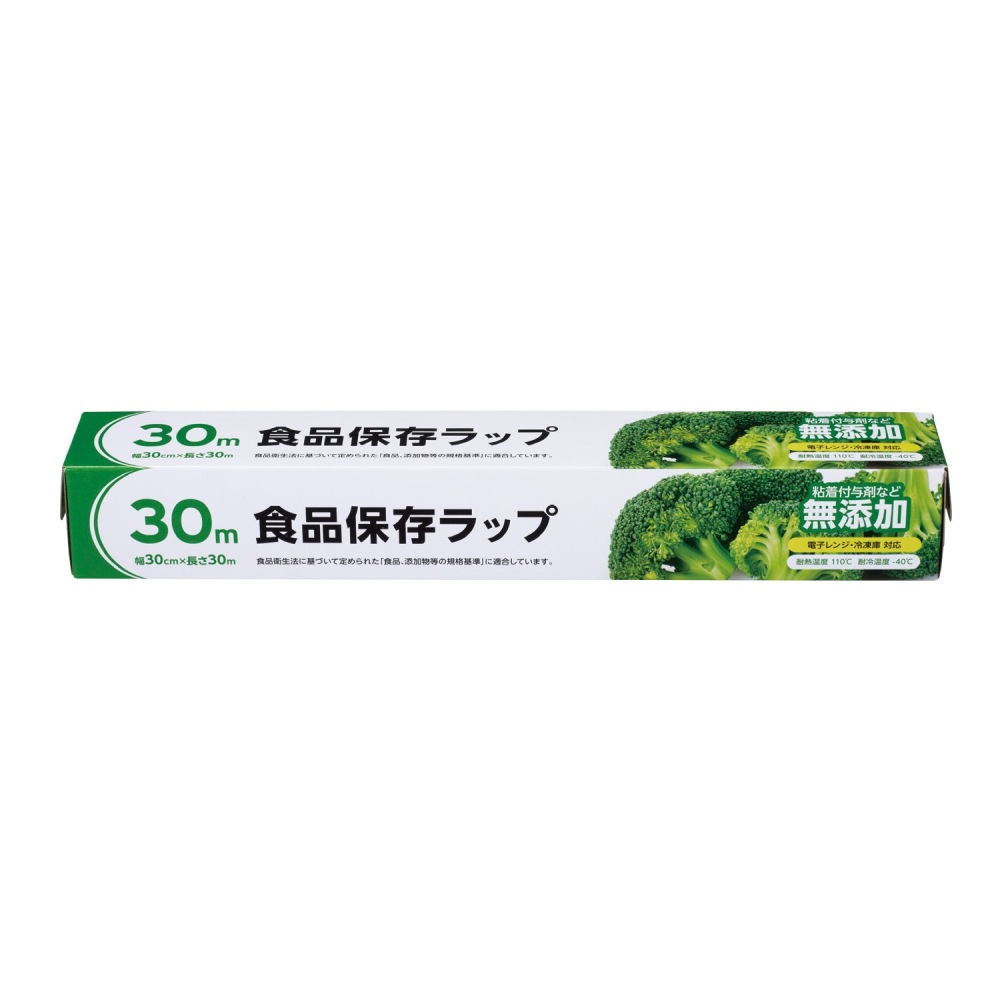 MT 無添加食品保存ﾗｯﾌﾟ30㎝×30ｍ 60個（税抜き単価125円)