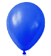 ゴム風船10インチ　ブルー（100枚入り）（税抜き単価7.5円）