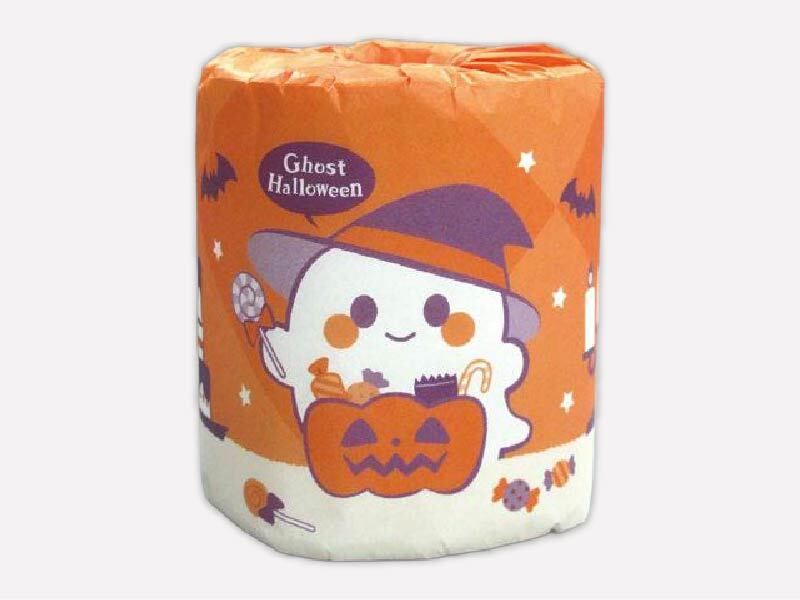 【秋限定】ｺﾞｰｽﾄﾊﾛｳｨﾝ　ﾄｲﾚｯﾄﾛｰﾙﾀﾞﾌﾞﾙ(27.5m) 100個（税抜き単価57円）