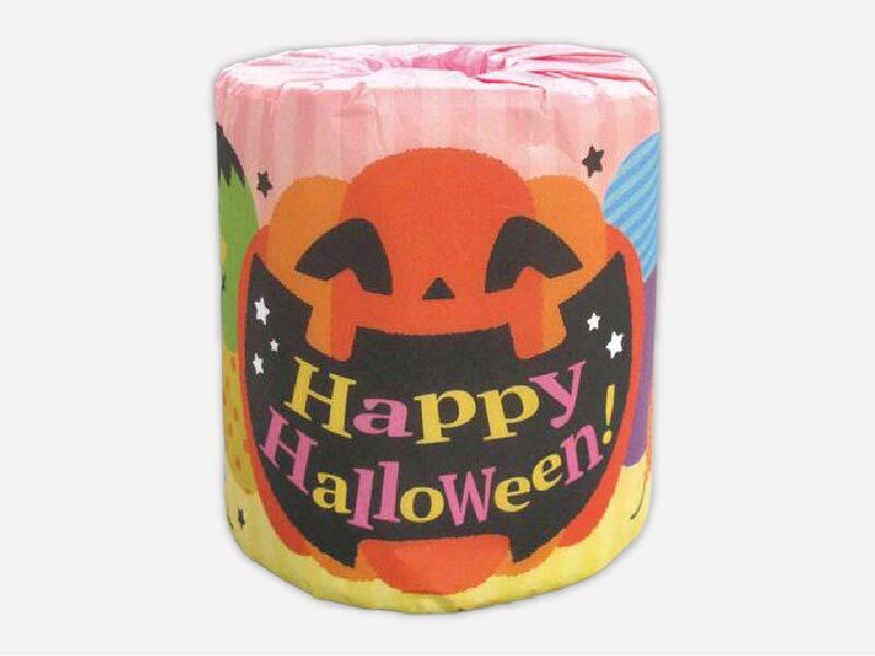 【秋限定】ﾊｯﾋﾟｰﾊﾛｳｨﾝ　ﾄｲﾚｯﾄﾛｰﾙﾀﾞﾌﾞﾙ(27.5m) 100個（税抜き単価59円）
