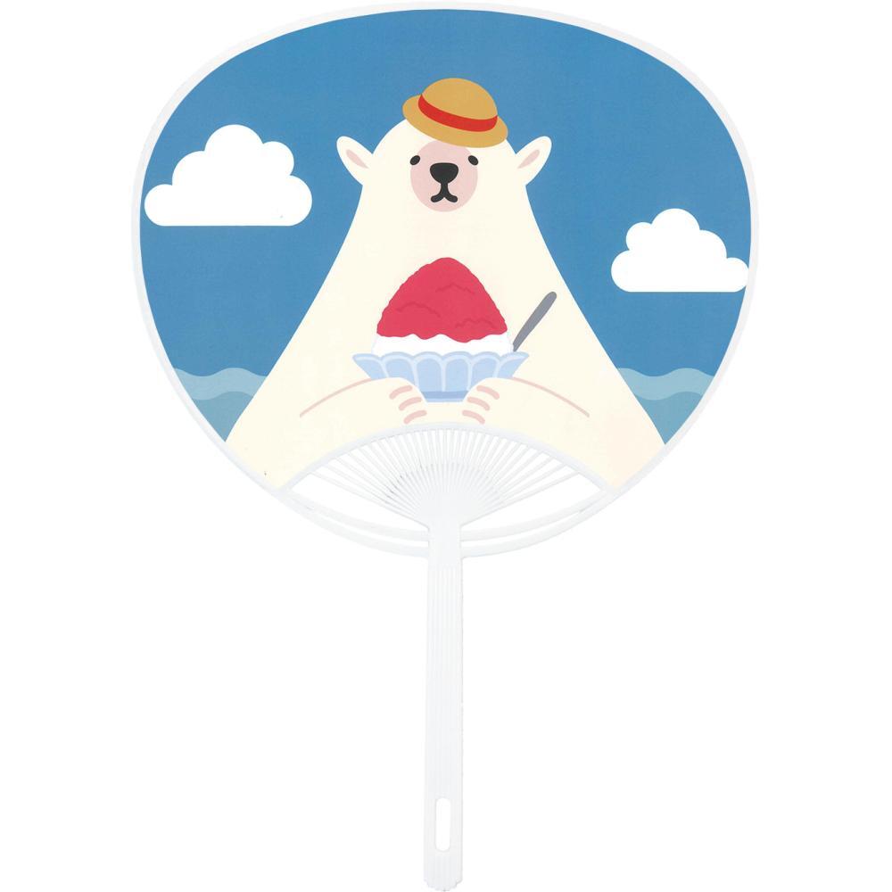 【夏季限定】うちわﾚｷﾞｭﾗｰ(白くまとかき氷) 100個（税抜き単価89円）