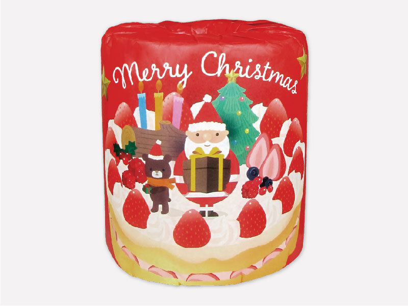 【ｸﾘｽﾏｽ】ｻﾝﾀﾄｲﾚｯﾄﾛｰﾙﾀﾞﾌﾞﾙ(27.5ｍ)　100個（税抜き単価59円）