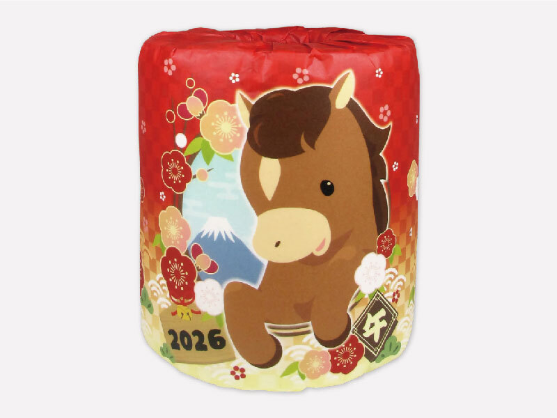 【年末年始】干支ﾄｲﾚｯﾄﾛｰﾙﾀﾞﾌﾞﾙ（27.5㎝） 100個（税抜き単価59円）