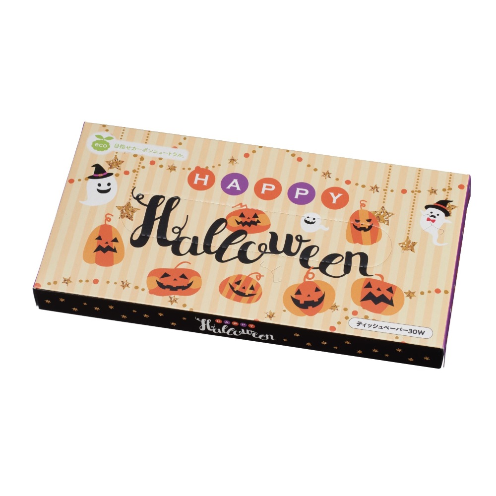 【秋限定】MT ﾊｯﾋﾟｰﾊﾛｳｨﾝBOXﾃｨｯｼｭ30W 300個（税抜き単価70円）