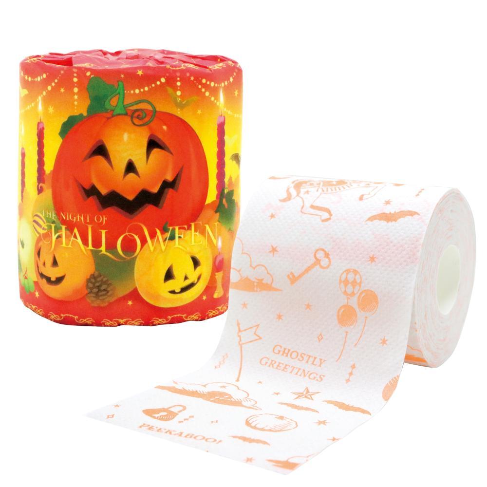 【秋限定】2026ﾊﾛｳｨﾝﾄｲﾚｯﾄﾌﾟﾘﾝﾄﾛｰﾙﾀﾞﾌﾞﾙ(27.5ｍ） 100個（税抜き単価78円）