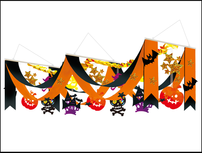 【ﾊﾛｳｨﾝ装飾】ｼﾞｬｯｸｵｰﾗﾝﾀﾝDXﾍﾟﾅﾝﾄ(ｵﾚﾝｼﾞ)  (税抜き単価2897円)