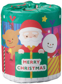 【ｸﾘｽﾏｽ】MT ﾒﾘｰｸﾘｽﾏｽﾄｲﾚｯﾄﾛｰﾙ 100個（税抜き単価60円）