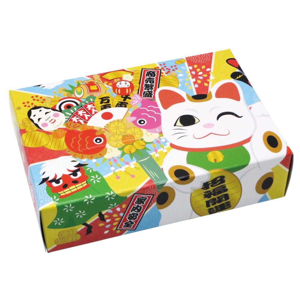 【年末年始】開運縁起BOXﾃｨｯｼｭ30W　100個（税抜き単価99円）