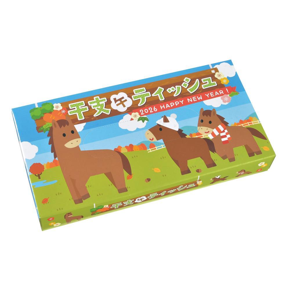 【年末年始】干支BOXﾃｨｯｼｭ40W　100個（税抜き単価58円）