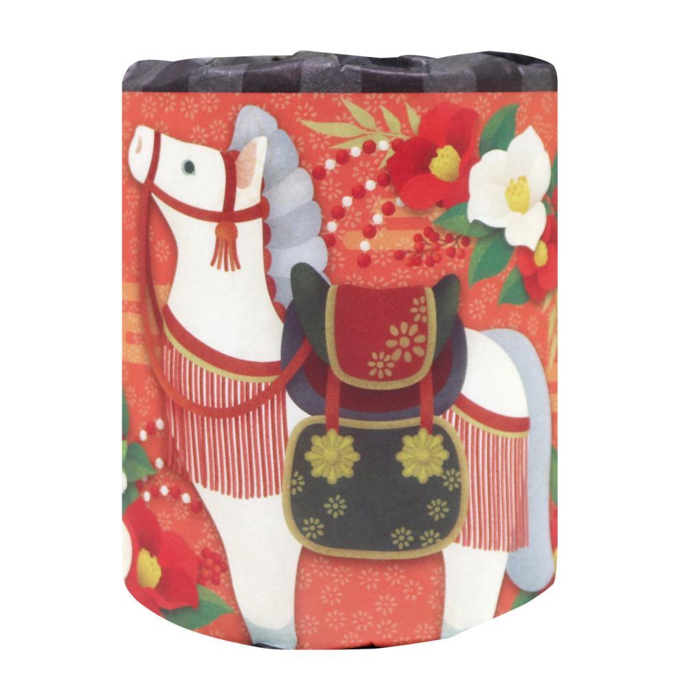 【年末年始】2026干支ﾌﾟﾘﾝﾄﾄｲﾚｯﾄﾛｰﾙﾀﾞﾌﾞﾙ（27.5㎝） 100個（税抜き単価78円）