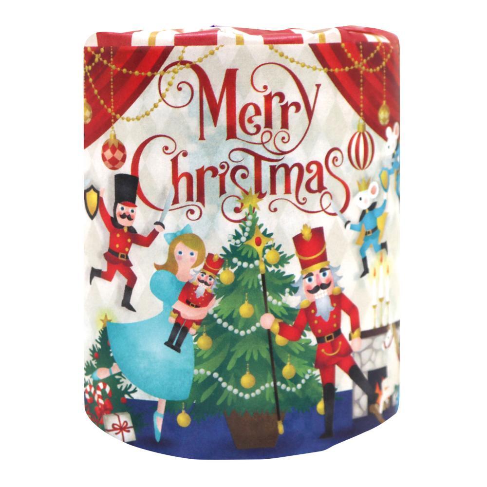 【ｸﾘｽﾏｽ】2025ｸﾘｽﾏｽﾌﾟﾘﾝﾄﾄｲﾚｯﾄﾛｰﾙﾀﾞﾌﾞﾙ(27.5ｍ)　100個（税抜き単価78円）