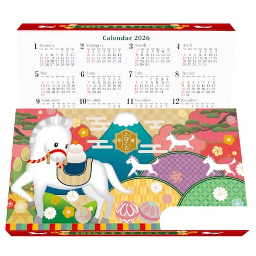 【年末年始】干支ｶﾚﾝﾀﾞｰ付きﾃｨｯｼｭ40W 100個（税抜き単価55円）